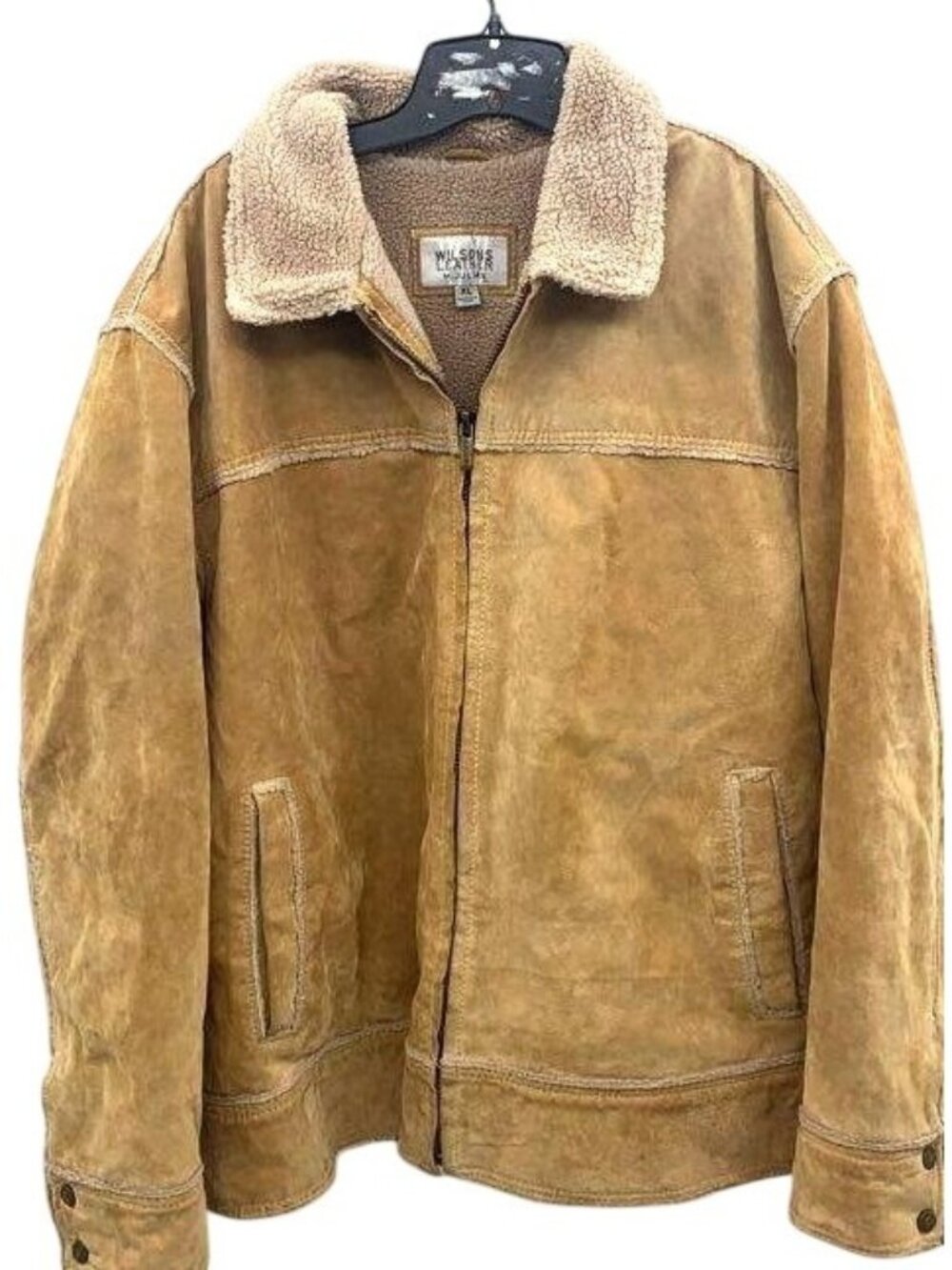 Vintage Wilsons Leather M. Julian XL‎ Shearling-Lined Tan Suede Jacket